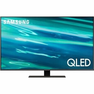 Телевизор samsung QE50Q80cauxru, QLED, 4K ultra HD, черный