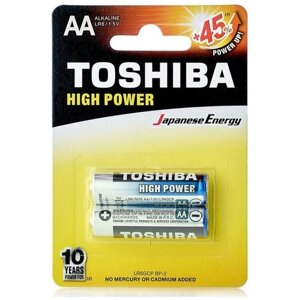 Toshiba батарейки / Батарейки аа / Батарейки пальчиковые aa / комплект 2 шт