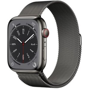 Умные часы Apple Watch Series 8 45mm Stainless Steel Case with Milanese Loop (Цвет: Graphite)