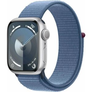 Умные часы Apple Watch Series 9 41 мм Aluminium Case GPS, Silver/Winter Blue Sport Loop