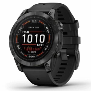 Умные часы Garmin epix Pro (Gen 2) Standard Edition - 47 mm Slate Grey with Black Band (010-02803-01)