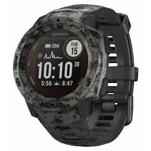 Умные часы Garmin Instinct Solar Camo GPS, graphite (графит)