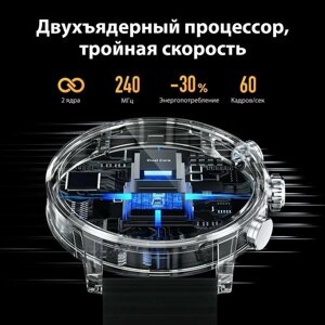 Умные часы Kieslect Calling Watch Kr2. Цвет: черный