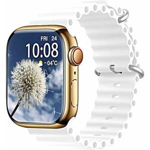 Умные часы X9 серии с AMOLED экраном, беспроводной зарядкой и золотой расцветкой
