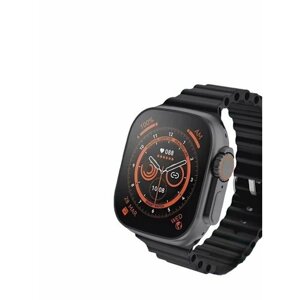 Умные фитнес смарт часы Smart Watch T900 Ultra 2 Big черный