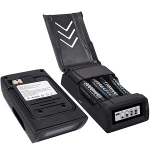 Универсальное USB Зарядное устройство для аккумуляторных батареек NIMH, NICD типа AA, AAA с дисплеем