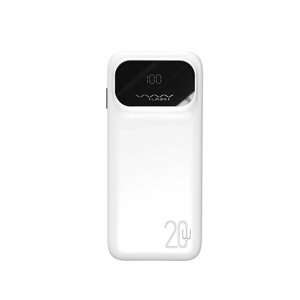 Внешний аккумулятор (доп акб, повербанк) с цифровым дисплеем Vyvylabs Fast Charge 10000mAh, 20W, VBL0120-01, белый