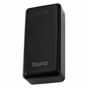 Внешний аккумулятор (Power Bank) Buro BPF30D, 30000мAч, черный [bpf30d22pbk]