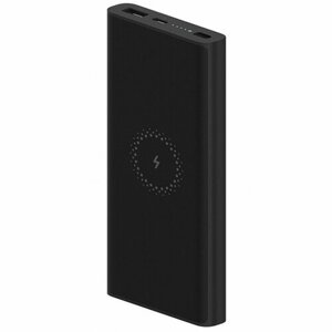 Внешний аккумулятор с поддержкой беспроводной зарядки Xiaomi Mi Wireless Charger Youth Edition, 10000 mAh, WPB15ZM) черный