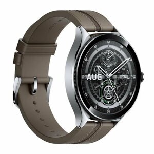 Xiaomi Смарт-часы Xiaomi Watch 2 Pro - Bluetooth Silver Case with Brown Leather Strap M2234W1 (BHR7216GL) BHR7216GL