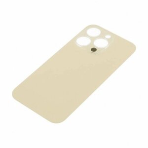 Задняя крышка для Apple iPhone 14 Pro (с широким отверстием) золото, AAA