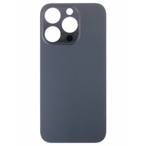 Задняя крышка для Apple iPhone 14 Pro (стекло, широкий вырез под камеру) (черная) (premium)