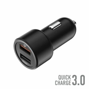 Зарядное устройство автомобильное Smart IC, 2 USB, 30 Вт, 5,4 А, QuickCharge3.0