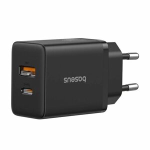 Зарядное устройство BASEUS Cube Fast Charger USB+Type-C, 20W, черный