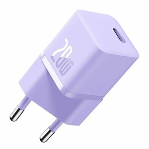 Зарядное устройство BASEUS GaN5 Fast Charger (mini) USB-C, 3A, 20W, фиолетовый