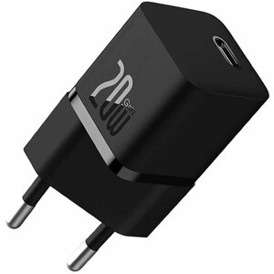 Зарядное устройство Baseus OS GaN5 Fast Charger Mini 1C 20W EU (CCGN050101), черный