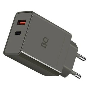 Зарядное устройство BQ Charger 38W2A01 (2 ports Type-C + USB, PD 20W+QC3.0 18W, 38W total)