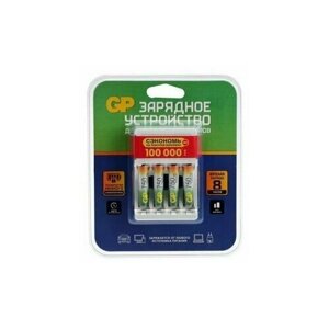 Зарядное устройство для аккумуляторов GP E411 + 4x AAA 750mAh (GP E411/75AAAHCCS-2CR1)