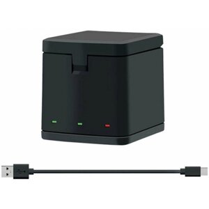 Зарядное устройство куб на 3 слота от производителя KingMa для GoPro Hero 11/10/ 9