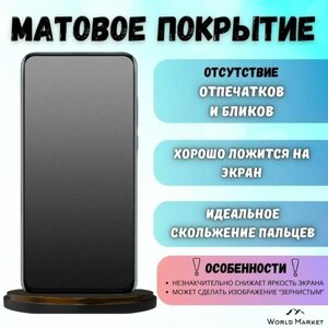 Защитная гидрогелевая пленка на Samsung Galaxy Z Flip4 / матовая на экран / Противоударная бронепленка с эффектом восстановления на Самсунг Галакси З Флип4