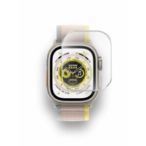 Защитная пленка на Apple Watch Ultra (49mm) (Эпл вотч ультра) на Экран, матовая гидрогелевая с олеофобным покрытием полноклеевое, Miuko