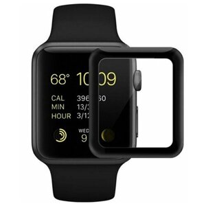 Защитное стекло COTEetCI 4D для Apple Watch SE, черный, 44mm
