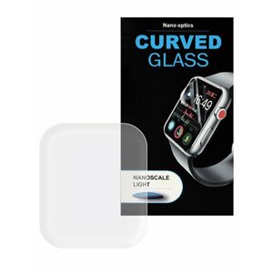 Защитное стекло "CURVED GLASS" для Apple Watch 3 (38 мм) клей, лампа