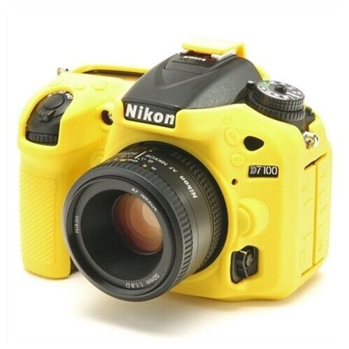 Защитный силиконовый чехол MyPads для фотоаппарата Nikon D750 ультра-тонкая полимерная из мягкого качественного силикона желтый