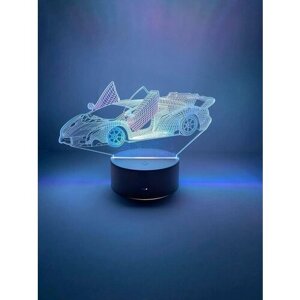 3D-светильник, ночник 3Д , автомобиль
