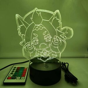 3D светильник-ночник, лампа по игре: Genshin Impact, Геншин Импакт, Диона