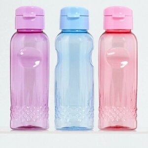 Бутылка для воды, 650 мл, "Флорес", 4.7 х 22 х 7 см, микс (комплект из 8 шт)
