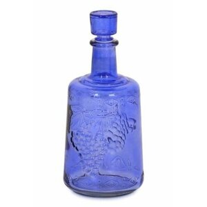 Бутылка стеклянная Традиция 1,5л, 52-П29Б-1500 с цветной декорацией наружн. стороны (синий матов)