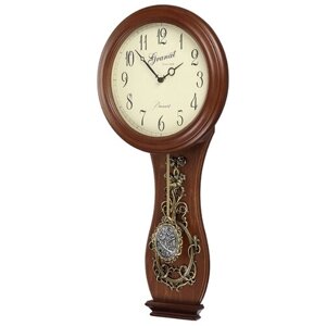 Часы настенные деревянные большие с маятником Granat GB 16321 цвет орех размер 29х62 см