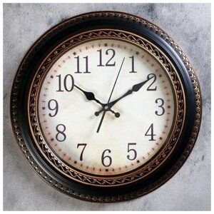 Часы настенные, серия: Классика, "Джулия", дискретный ход, 40 см, часы интерьерные
