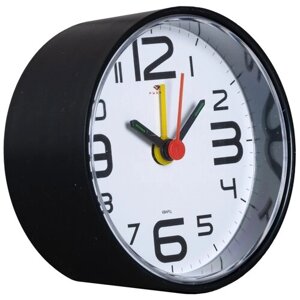 Часы настольные Рубин В7-001 черный 1 кг 8 см темный