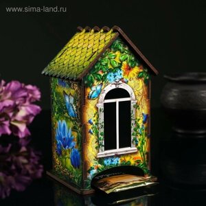 Чайный домик "Домик с корзинкой цветов", 9,89,817,4 см