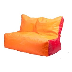 Чехол Пуффбери для кресла-мешка "Диван", оранжевый и красный, 1 шт.