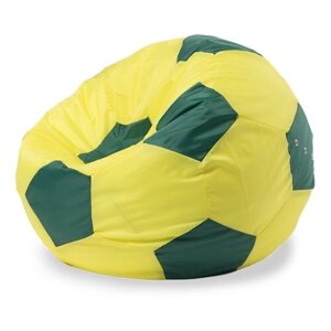 Чехол Пуффбери для кресла-мешка "Мяч" размер XL, желтый/зеленый