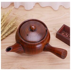 Деревянный заварочный чайник в китайском стиле/ 8 х 8,5 см