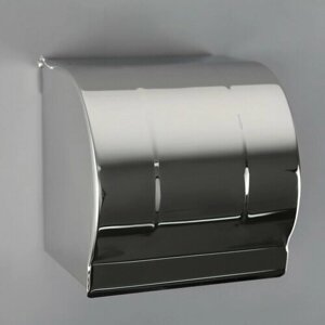 Держатель для туалетной бумаги, без втулки 12х12,5х12 см, цвет хром зеркальный