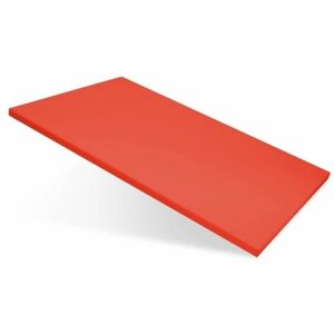 Доска разделочная пластиковая прямоугольная 52х32х1,8см красная