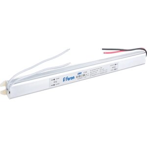 Драйвер светодиодный LED 60w 12v ультратонкий | код 41345 | FERON ( 1шт )