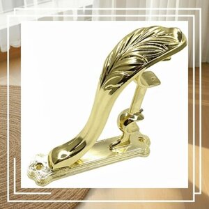 Двухрядный открытый кронштейн "Испания" для металлического карниза вилма галерея D19/28 (2шт) Золото