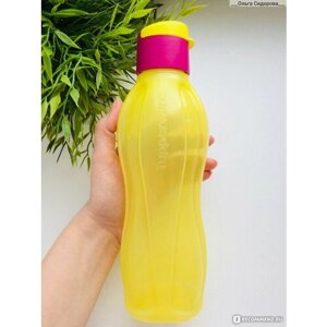 Эко-бутылка 750мл c клапаном желтая. Tupperware 1шт