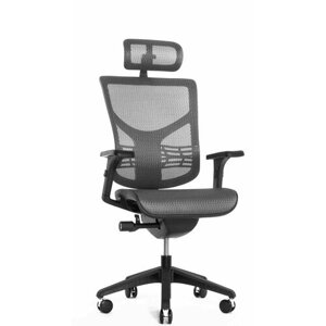 Эргономичное кресло Expert VISTA VSM01-GY (сетка серая / каркас черный)