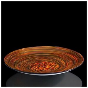 Evans Atelier Блюдо интерьерное "Milan Glass", оранжевая
