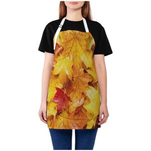 Фартук женский для готовки JoyArty "Ковер кленовых листьев", универсальный размер