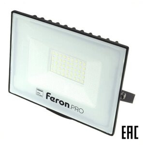 Feron Светодиодный прожектор Feron. PRO LL-1000 IP65 50W 6400K черный 41540