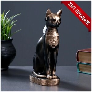 Фигура "Кошка египетская" бронза, 11х20х7см