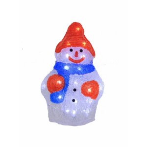 Фигурка декоративная Remecoclub Снеговик с подсветкой 20,5 см
